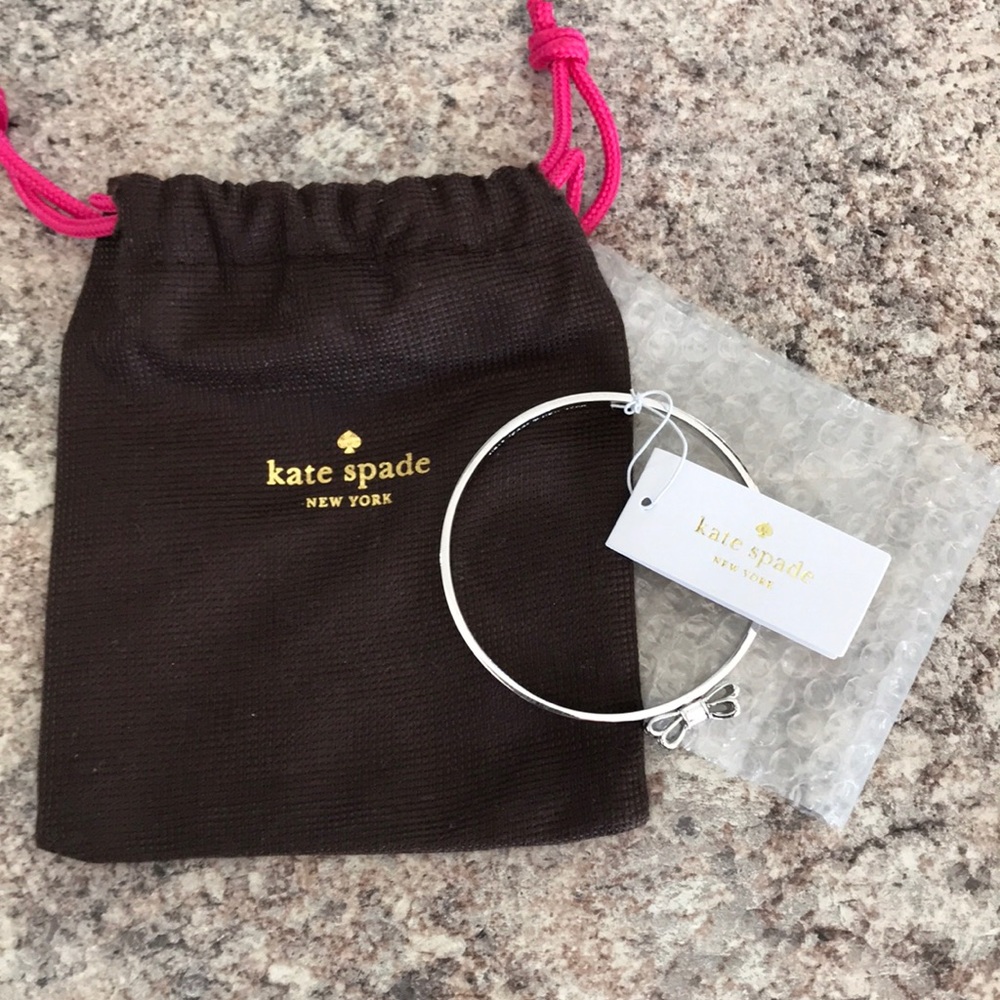Kate spade silver bow bangle, NWT!